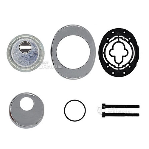 Протектор AZZI FAUSTO F23 ANT з юбкою 25 мм 85х70 хром  - Фото №4