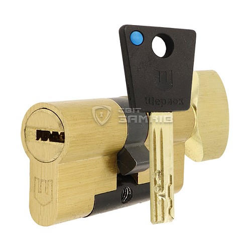 Цилиндр SHERLOCK HK 85T (40*45T) латунь - Фото №1