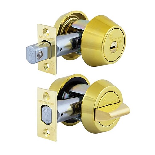 Замок врезной MUL-T-LOCK Dead Bolt Hercular Interactive + (BS60/70мм) полированная латунь - Фото №1