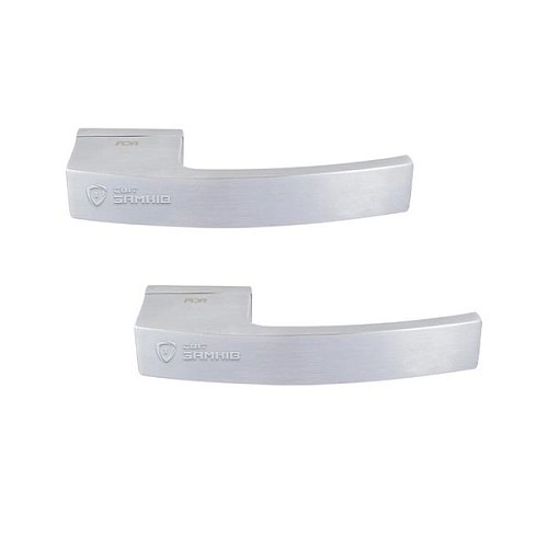 Ручки на розетте RDA Miura (WC49-RY49) брашованый матовый хром - Фото №1