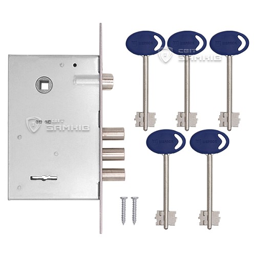 Механізм замка SHERLOCK 04.27 (BS53,5*85мм) 5 ключів - Фото №4