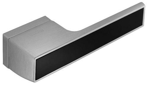 Ручки на розетте MVM Z-1440 (T1-E1) MOC/BLACK матовый старый хром с черной вставкой - Фото №3