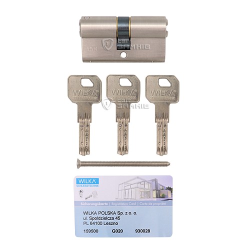 Цилиндр WILKA 3600 КАРАТ S3 85 (40*45) никель - Фото №4