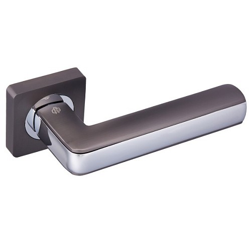 Ручки на розеті GAVROCHE Cromium AL-A1 MBN/CP графіт/хром - Фото №4