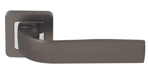 Ручки на розетте RDA Sens (WC40-RY40) хром/титан - Фото №2