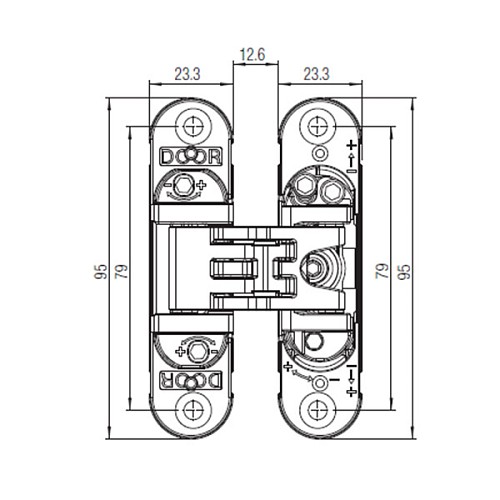 Петля KOBLENZ Kubica K6200 матовый хром - Фото №4