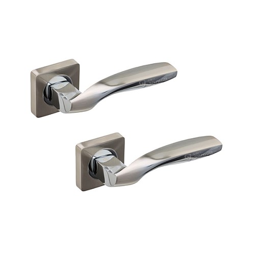 Ручки на розеті GAVROCHE Germanium AL-A1 SN/CP нікель/хром - Фото №1