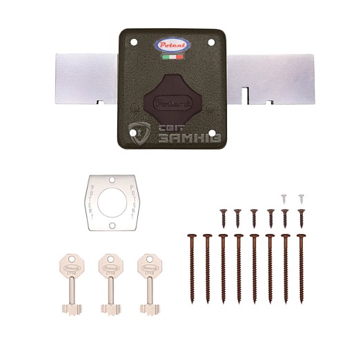 Замок накладний POTENT 270 (BS42,5мм) 3 ключа - Фото №5