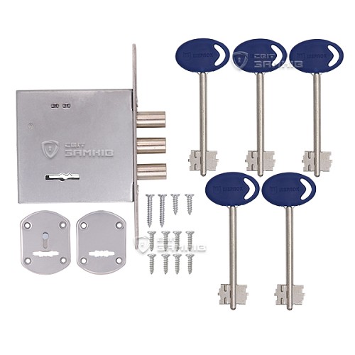 Механізм замка SHERLOCK 04.06-S (BS54мм) 5 ключів - Фото №4