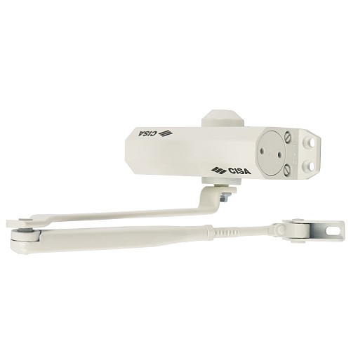 Доводчик CISA 60460.03.0.45 стандартная тяга до 85 кг белый - Фото №1