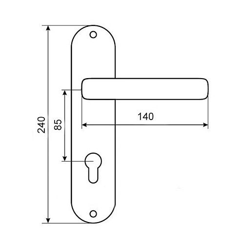 Ручки на планке BRUNO 0582 (910K6) 85 хром - Фото №2