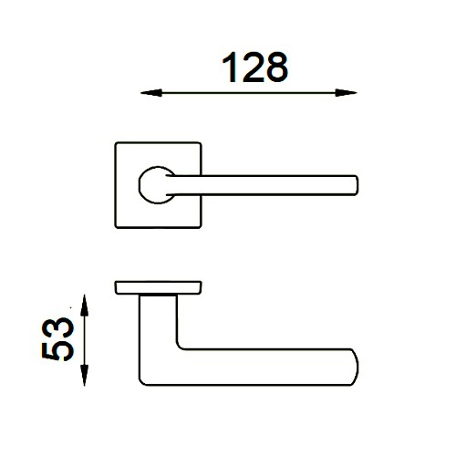 Ручки на розетте DND by MARTINELLI Luce P 02 ZCS матовый хром - Фото №6
