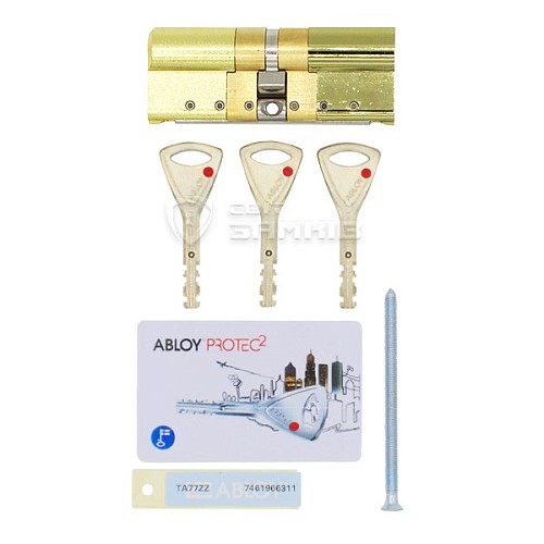 Цилиндр ABLOY Protec2 113 (47H*66) (H - закаленная сторона) латунь полированная - Фото №3