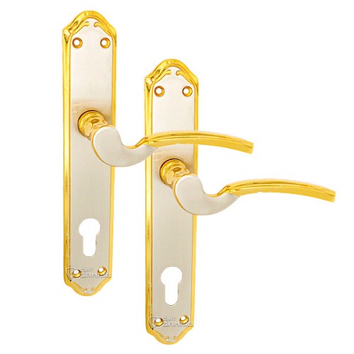 Ручки на планке Perge YALE 85 сатин/золото - Фото №1