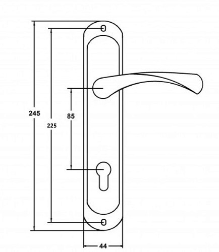 Ручки на планке KEDR 85.323-AL S сатин - Фото №2