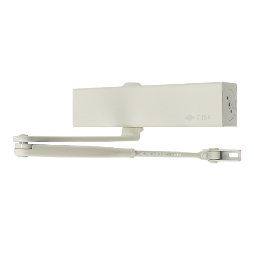 Доводчик CISA C1610.03.0.45 Professional Plus2 BC STD до 80 кг FIRE белый - Фото №1