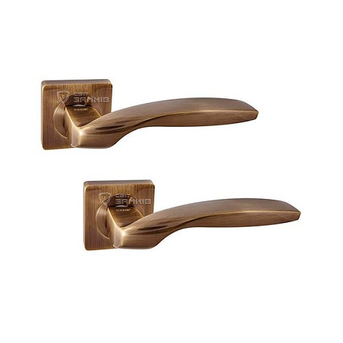 Ручки на розеті KEDR R06.045-AL AB бронза - Фото №1