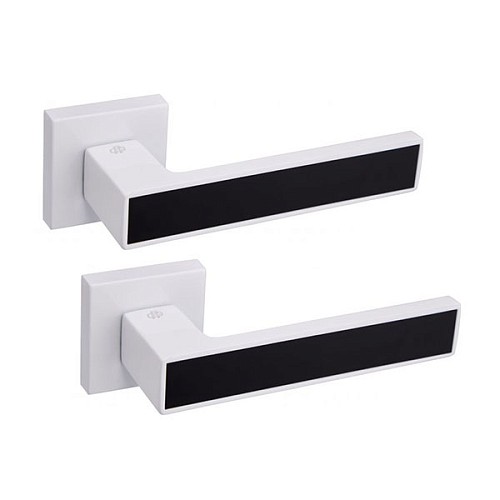 Ручки на розетте GAVROCHE Magnium AL-A3 WHITE/BLACK белый/черный - Фото №1