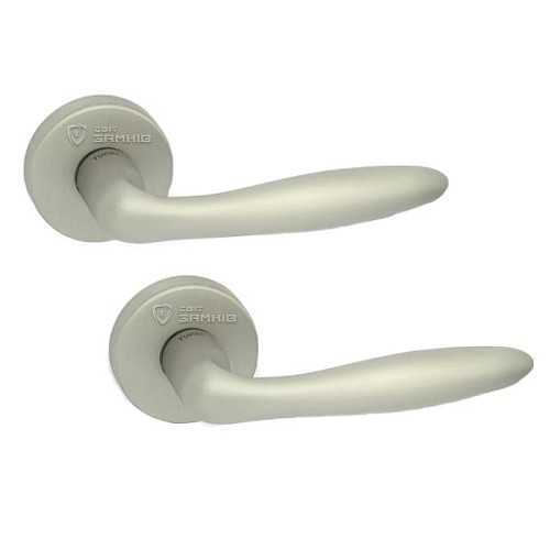 Ручки на розетте TUPAI Lorena 1908 (806-1966) никель матовый - Фото №1