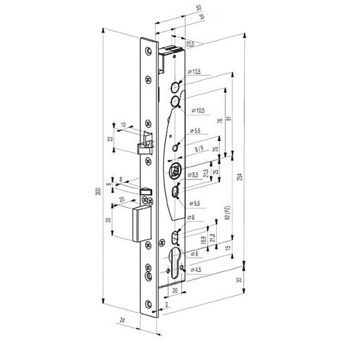 Електромеханічний замок ABLOY EL 461 (BS35*92мм) - Фото №6