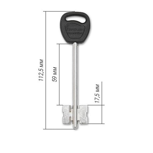 Механизм замка ГАРДИАН 50.01 (BS67,5мм) длинный ключ (н) - Фото №4