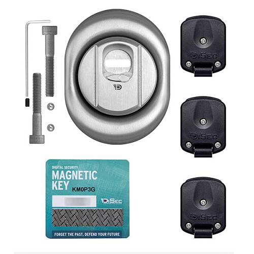 Протектор магнитный DISEC 4GN2MB 25 мм нержавеющая сталь матовая - Фото №5