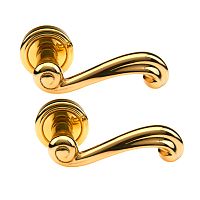 Ручки на розетте FADEX Riccio 131V L01 латунь полированная