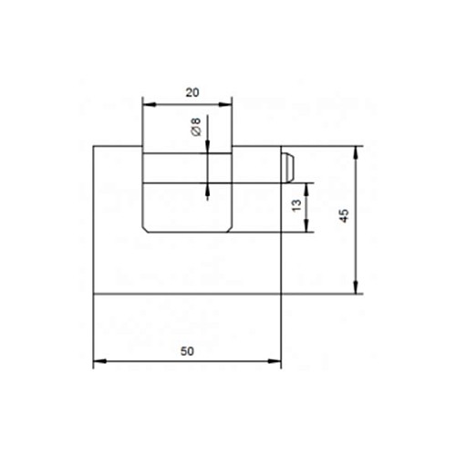 Навесной замок LOB KTD 50 (3 ключа) - Фото №3
