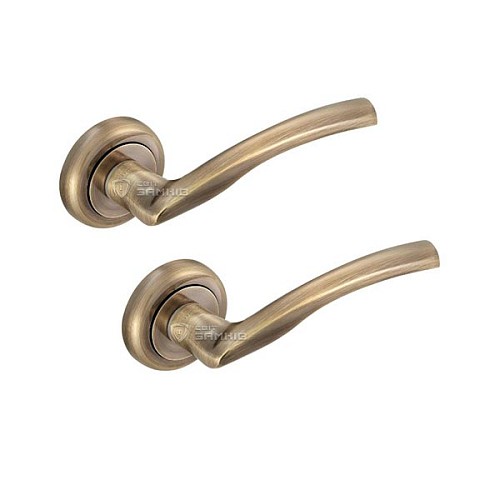 Ручки на розетте MVM/Solo A-2005 (T8a-E5a) АВ старая бронза - Фото №1