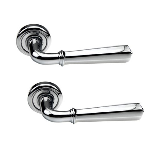 Ручки на розетте FADEX Denver 424V C01 хром полированный  - Фото №1