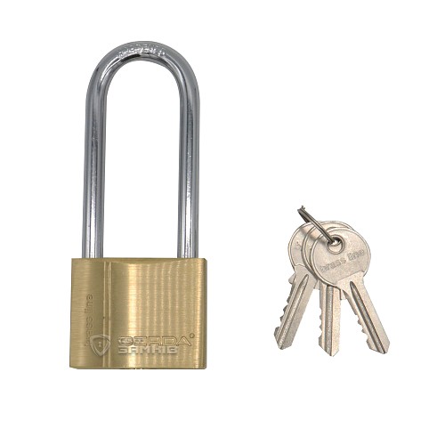 Навесной замок GERDA KMZ5030A S 50 H 80 (3 ключа) - Фото №4