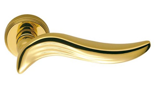 Ручки на розеті COLOMBO Piuma AR11 (CD79BZG-CD1003) полірована латунь - Фото №2