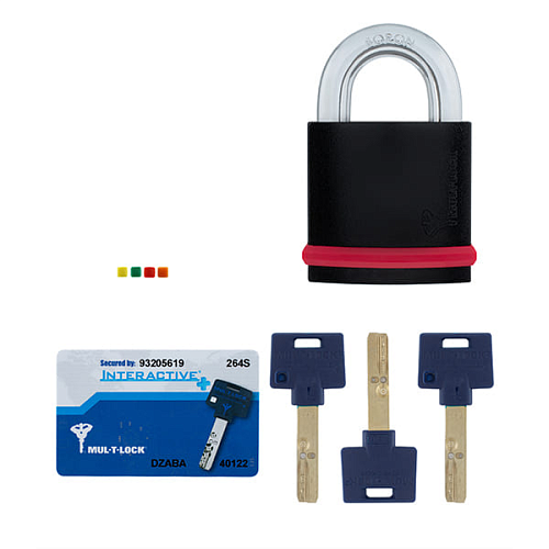 Замок навесной MUL-T-LOCK NE14L Interactive+ (3 ключа) - Фото №6