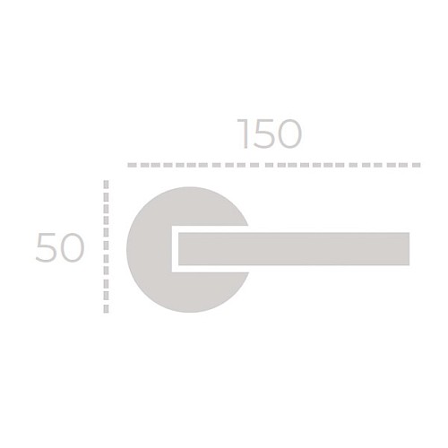 Ручки на розетте FADEX Siena Groove 404V B02 бронза матовая - Фото №3