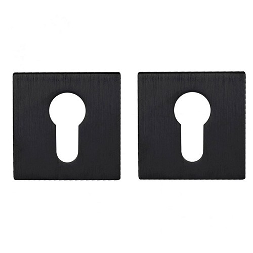 Накладки на сердцевину COMIT Lucy Q тонкая розетта матовый черный