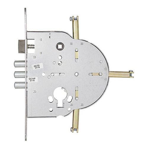 Механизм замка MUL-T-LOCK M235 / M267 4-х направленный (BS65 * 90мм) хром полированный без об.планки - Фото №5