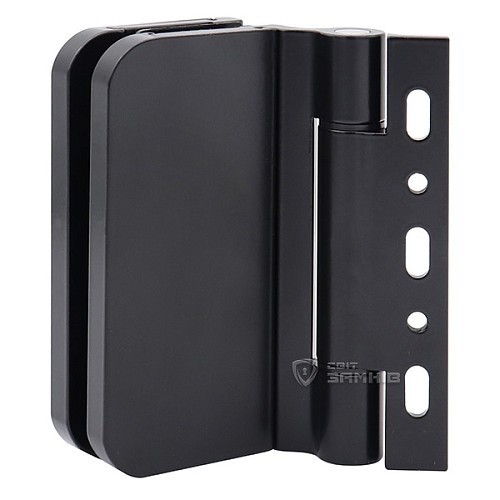 Завіс WALA WTB 8010441X для скляних дверей широкий матовий чорний - Фото №1