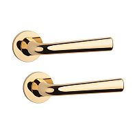 Ручки на розетте APRILE AS Tulipa R 7S тонкая розетта латунь полированная