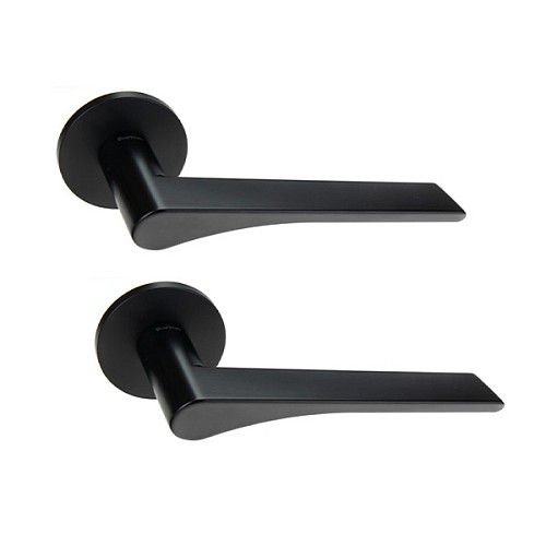 Ручки на розетте FORME Eos 294A/Slim N52 черный матовый - Фото №1