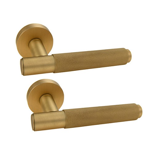 Ручки на розетте FORME City 335A S02 латунь перламутровая - Фото №1