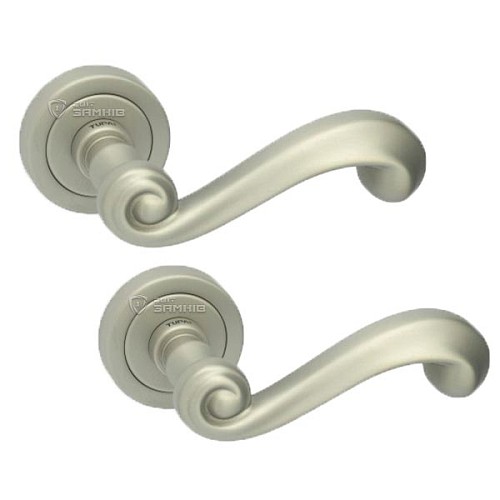 Ручки на розетте TUPAI Carla 738 (800-787) никель матовый - Фото №1