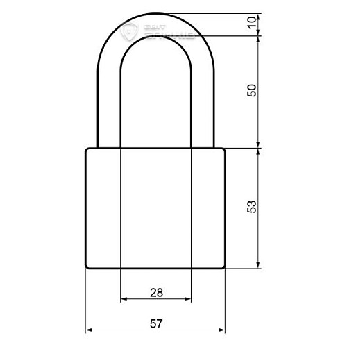 Замок навесной ABLOY PL340 Sentry длинная дужка (2 ключа) - Фото №6