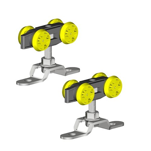 Комплект фурнитуры Valcomp Herkules HS60FR для 1 деревянного полотна до 60 кг без направляющей - Фото №2