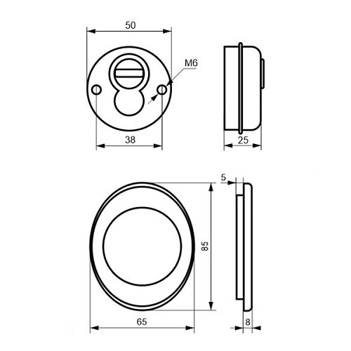 Протектор DISEC SFERIK BD16 25мм бронза сатин - Фото №4