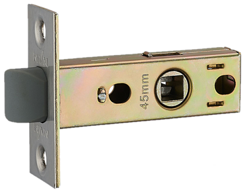 Механизм замка MVM P-100 (BS45мм) пласт.язичок SN матовый никель - Фото №2
