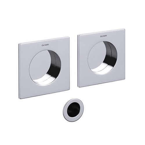 Ручки для розсувної системи OLIVARI Giotto Q 129 CR хром глянцевий - Фото №1