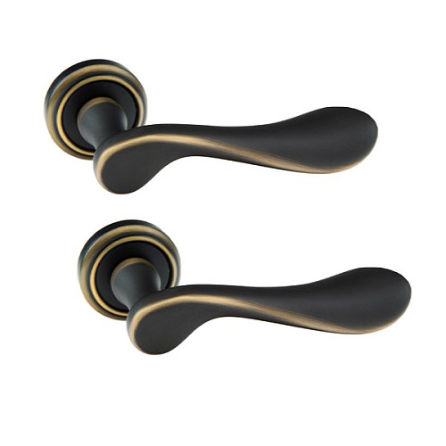 Ручки на розетте FADEX Mira 119V B08 темная бронза - Фото №1