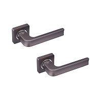 Ручки на розеті GAVROCHE Californium AL-A1 MBN/CP графіт/хром