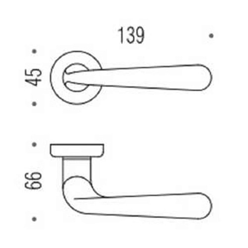Ручки на розеті COLOMBO Robodue CD51 (CD69BZGG-CD63GB) полірована латунь - Фото №3