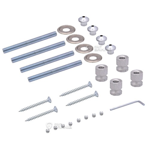 УЦІНКА Ручки скоби ABELIX Aspen L:1000mm X:800-90° 30mm SS нерж. сталь (комплект) - Фото №7